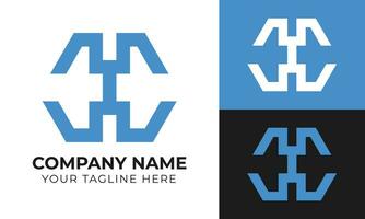 professionell modern minimal företag logotyp design mall för din företag fri vektor