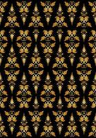 indonesien traditionell palembangnese vävd trasa songket sömlös mönster. guld och röd Färg kombination. eps 10 vektor. vektor