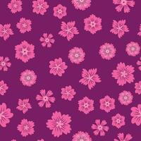 Fee Wiese mit Blumen nahtlos Muster. süß feminin Design vektor