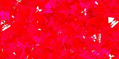 ljusrosa, röd vektorbakgrund med trianglar. vektor