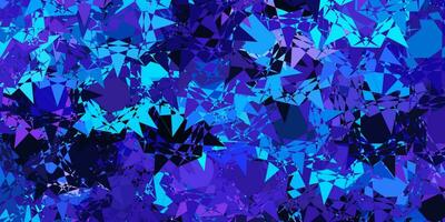 ljusrosa, blå vektorbakgrund med polygonala former. vektor