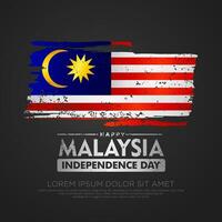 Malaysia Unabhängigkeit Tag Vorlage vektor