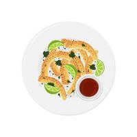 bereit zu Essen Mais Rippen Illustration Logo vektor