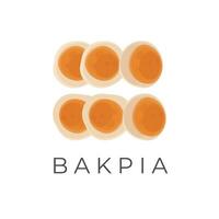 Bakpia pathok einfach Illustration Logo vektor