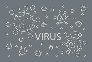 Virus Einheiten. Vektor Illustration