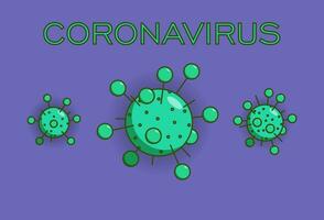 Virus Einheiten. Vektor Illustration