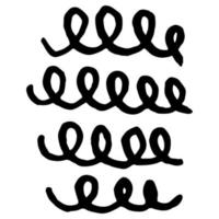 doodles textur element. vektor handritad konstnärlig