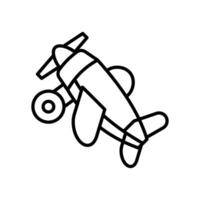 Flugzeug Spielzeug Symbol im Vektor. Illustration vektor