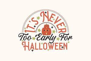 Jahrgang Halloween gespenstisch und süß Hemd drucken Vorlage, T-Shirt, Grafik Design, Tassen, Taschen, Hintergründe vektor