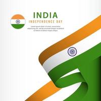 Indien Unabhängigkeitstag Feier, Banner Set Design Vektor Vorlage Illustration design