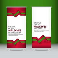 Malediven Unabhängigkeitstag Feier kreative Design Illustration Vektor Vorlage