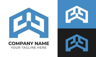kreativ modern minimal echt Nachlass Zuhause Logo Design Vorlage kostenlos Vektor