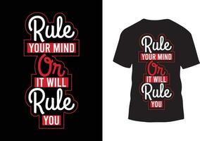 Typografie motivierend Zitate T-Shirt Design vektor