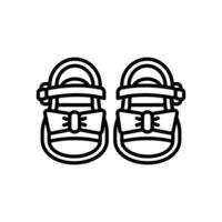 Sandalen Symbol im Vektor. Illustration vektor