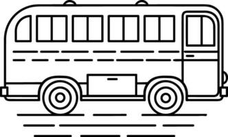 Bus Transport Symbol Symbol Vektor Bild. Illustration von das Silhouette Bus Transport Öffentlichkeit Reise Design Bild. eps 10