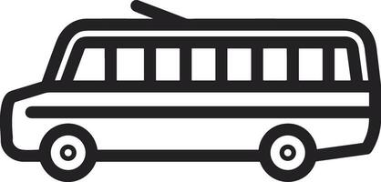 Bus Transport Symbol Symbol Vektor Bild. Illustration von das Silhouette Bus Transport Öffentlichkeit Reise Design Bild. eps 10