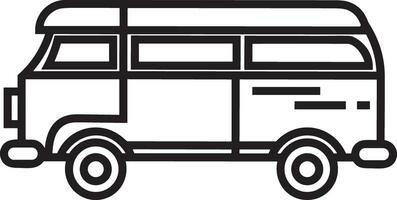 Bus Transport Symbol Symbol Vektor Bild. Illustration von das Silhouette Bus Transport Öffentlichkeit Reise Design Bild. eps 10