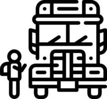 Bus Transport Symbol Symbol Vektor Bild. Illustration von das Silhouette Bus Transport Öffentlichkeit Reise Design Bild. eps 10