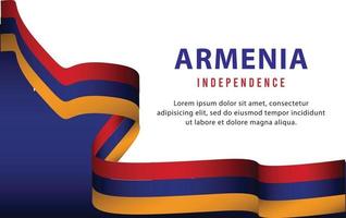 Unabhängigkeit von Armenien Tag-12 vektor
