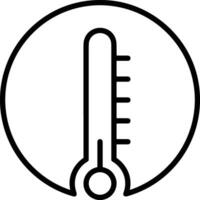 termometer medicin ikon symbol bild vektor. illustration av de temperatur kall och varm mäta verktyg design bild.eps 10 vektor