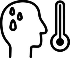 Thermometer Medizin Symbol Symbol Bild Vektor. Illustration von das Temperatur kalt und heiß messen Werkzeug Design Bild.eps 10 vektor