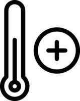 termometer medicin ikon symbol bild vektor. illustration av de temperatur kall och varm mäta verktyg design bild.eps 10 vektor