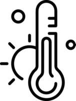 Thermometer Medizin Symbol Symbol Bild Vektor. Illustration von das Temperatur kalt und heiß messen Werkzeug Design Bild.eps 10 vektor