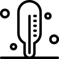 Thermometer Medizin Symbol Symbol Bild Vektor. Illustration von das Temperatur kalt und heiß messen Werkzeug Design Bild.eps 10 vektor