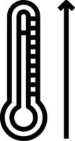 termometer medicin ikon symbol bild vektor. illustration av de temperatur kall och varm mäta verktyg design bild.eps 10 vektor