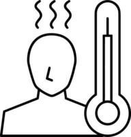 termometer medicin ikon symbol bild vektor. illustration av de temperatur kall och varm mäta verktyg design bild.eps 10 vektor