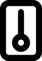 Thermometer Medizin Symbol Symbol Bild Vektor. Illustration von das Temperatur kalt und heiß messen Werkzeug Design Bild.eps 10 vektor