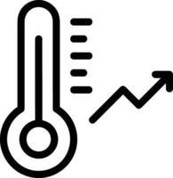 Thermometer Medizin Symbol Symbol Bild Vektor. Illustration von das Temperatur kalt und heiß messen Werkzeug Design Bild.eps 10 vektor