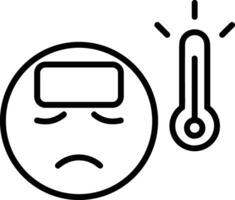 termometer medicin ikon symbol bild vektor. illustration av de temperatur kall och varm mäta verktyg design bild.eps 10 vektor