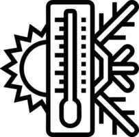 termometer medicin ikon symbol bild vektor. illustration av de temperatur kall och varm mäta verktyg design bild.eps 10 vektor