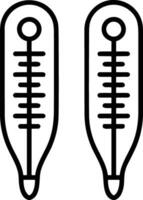 Thermometer Medizin Symbol Symbol Bild Vektor. Illustration von das Temperatur kalt und heiß messen Werkzeug Design Bild.eps 10 vektor