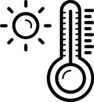 Thermometer Medizin Symbol Symbol Bild Vektor. Illustration von das Temperatur kalt und heiß messen Werkzeug Design Bild.eps 10 vektor