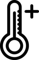 Thermometer Medizin Symbol Symbol Bild Vektor. Illustration von das Temperatur kalt und heiß messen Werkzeug Design Bild.eps 10 vektor