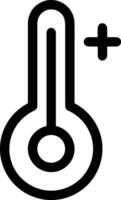 termometer medicin ikon symbol bild vektor. illustration av de temperatur kall och varm mäta verktyg design bild.eps 10 vektor