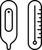 termometer medicin ikon symbol bild vektor. illustration av de temperatur kall och varm mäta verktyg design bild.eps 10 vektor