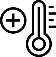 Thermometer Medizin Symbol Symbol Bild Vektor. Illustration von das Temperatur kalt und heiß messen Werkzeug Design Bild.eps 10 vektor