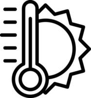 termometer medicin ikon symbol bild vektor. illustration av de temperatur kall och varm mäta verktyg design bild.eps 10 vektor