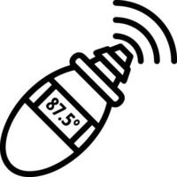 Thermometer Medizin Symbol Symbol Bild Vektor. Illustration von das Temperatur kalt und heiß messen Werkzeug Design Bild.eps 10 vektor