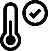 termometer medicin ikon symbol bild vektor. illustration av de temperatur kall och varm mäta verktyg design bild.eps 10 vektor