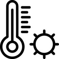 Thermometer Medizin Symbol Symbol Bild Vektor. Illustration von das Temperatur kalt und heiß messen Werkzeug Design Bild.eps 10 vektor