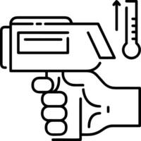 Thermometer Medizin Symbol Symbol Bild Vektor. Illustration von das Temperatur kalt und heiß messen Werkzeug Design Bild.eps 10 vektor