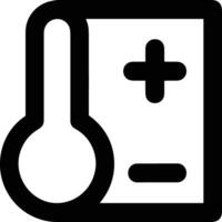 Thermometer Medizin Symbol Symbol Bild Vektor. Illustration von das Temperatur kalt und heiß messen Werkzeug Design Bild.eps 10 vektor