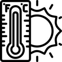 Thermometer Medizin Symbol Symbol Bild Vektor. Illustration von das Temperatur kalt und heiß messen Werkzeug Design Bild.eps 10 vektor