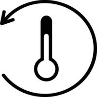 termometer medicin ikon symbol bild vektor. illustration av de temperatur kall och varm mäta verktyg design bild.eps 10 vektor