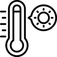 Thermometer Medizin Symbol Symbol Bild Vektor. Illustration von das Temperatur kalt und heiß messen Werkzeug Design Bild.eps 10 vektor