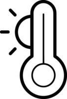 termometer medicin ikon symbol bild vektor. illustration av de temperatur kall och varm mäta verktyg design bild.eps 10 vektor